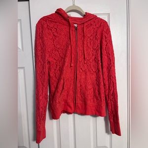 Aeropostale Red Zip-up Hoodie
